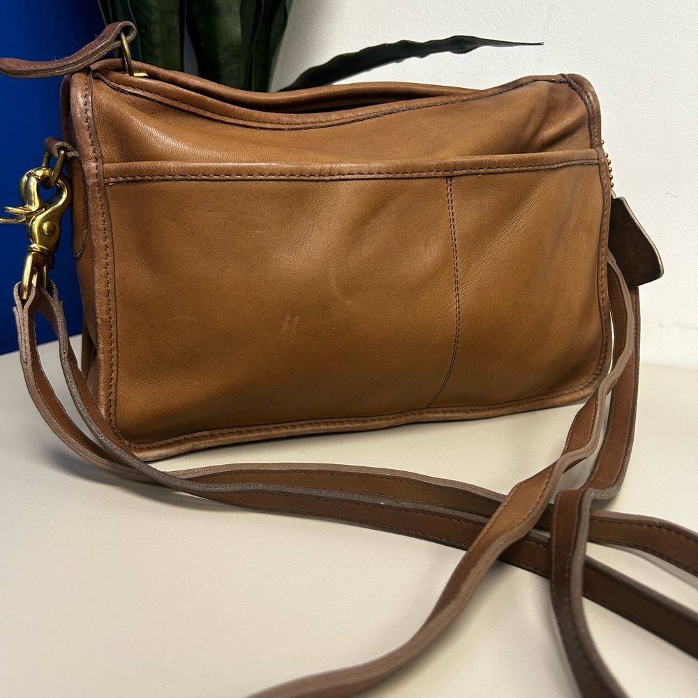 Coach Tan Leather Crossbody Bag